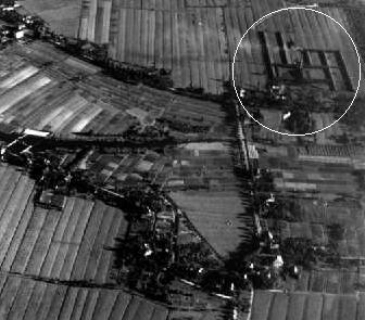 Ausschnitt aus einem alten Luftbild von Kirchdorf - Quelle: www.Alt-Wilhelmsburg.de