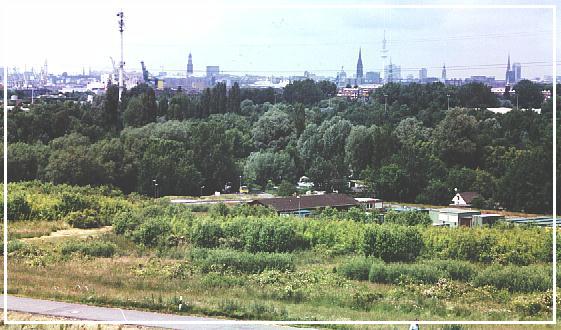 Blick in Richtung Hamburger Hafen